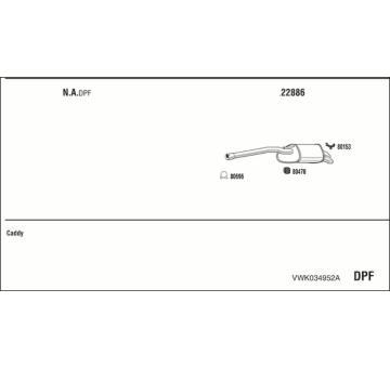 Výfukový systém WALKER VWK034952A