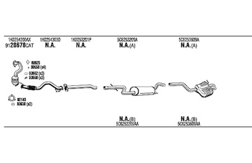 Výfukový systém WALKER VWK055069