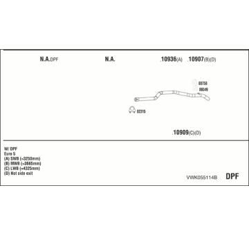 Výfukový systém WALKER VWK055114B