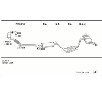 Výfukový systém WALKER VWK056144B