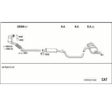 Výfukový systém WALKER VWK057459
