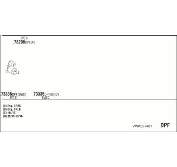 Výfukový systém WALKER VWK057461