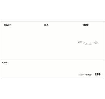 Výfukový systém WALKER VWK108613B