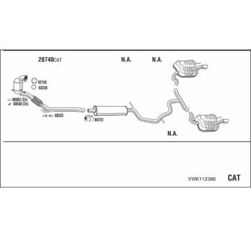 Výfukový systém WALKER VWK112388