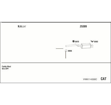 Výfukový systém WALKER VWK114330C