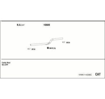 Výfukový systém WALKER VWK114339C