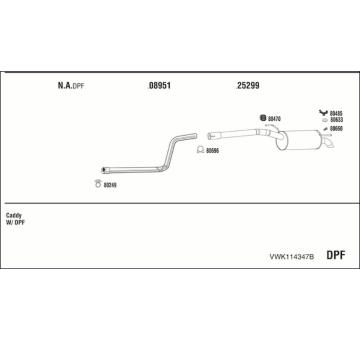 Výfukový systém WALKER VWK114347B