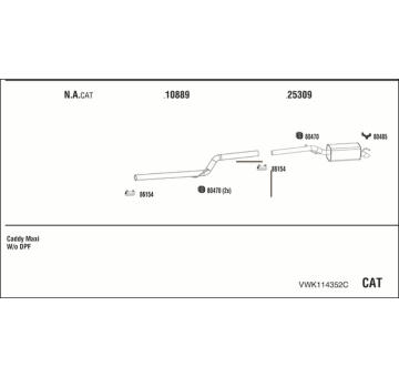 Výfukový systém WALKER VWK114352C