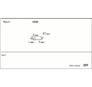Výfukový systém WALKER VWK114840A