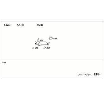 Výfukový systém WALKER VWK114840B