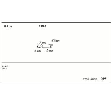 Výfukový systém WALKER VWK114845B