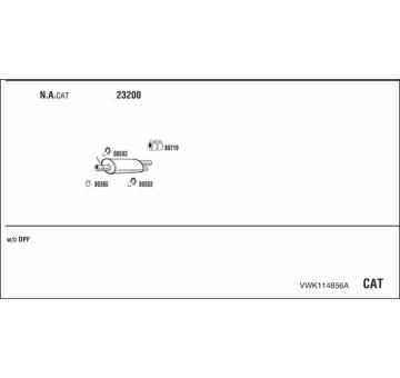 Výfukový systém WALKER VWK114856A