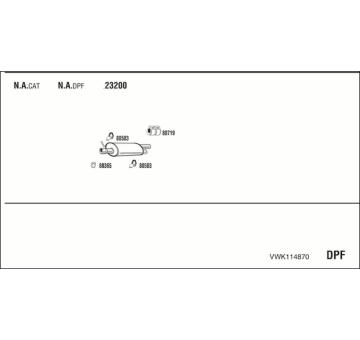 Výfukový systém WALKER VWK114870