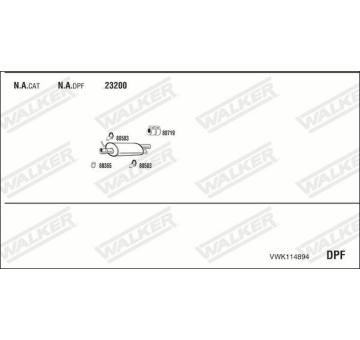 Výfukový systém WALKER VWK114894