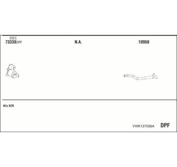 Výfukový systém WALKER VWK127056A