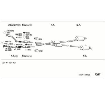 Výfukový systém WALKER VWK129488