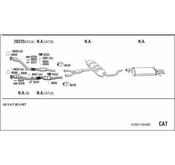 Výfukový systém WALKER VWK129489