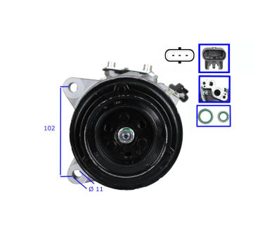 Kompresor, klimatizace WALKER WCP00380