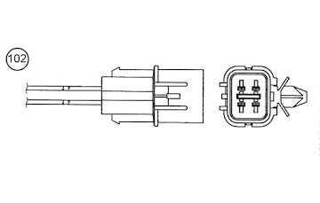 Lambda sonda 96697 NGK OZA723-EE3