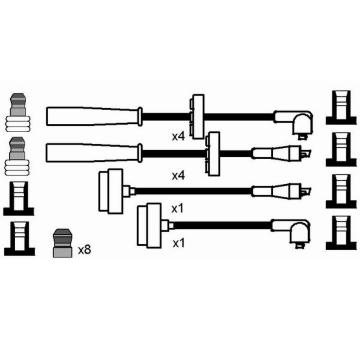 Sada kabelů pro zapalování NGK 8619