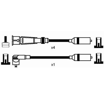 Sada kabelů pro zapalování NGK 0502