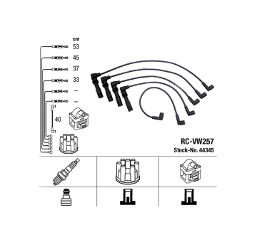 Sada zapaľovacích káblov NGK 44345