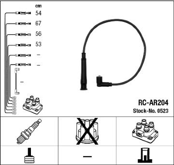 Sada kabelů pro zapalování NGK 0523
