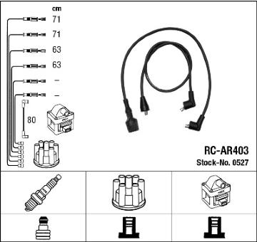 Sada kabelů pro zapalování NGK 0527