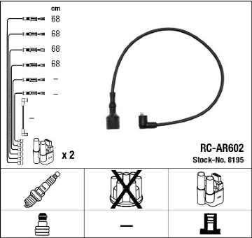 Sada kabelů pro zapalování NGK 8195