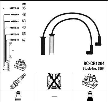 Sada kabelů pro zapalování NGK 6864