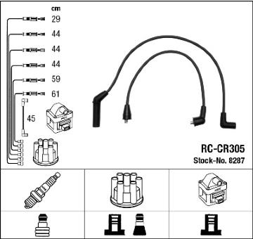 Sada kabelů pro zapalování NGK 8287