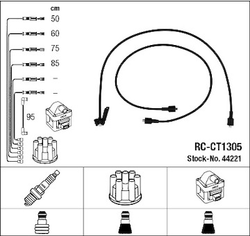 Sada kabelů pro zapalování NGK 44221
