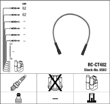 Sada kabelů pro zapalování NGK 0583