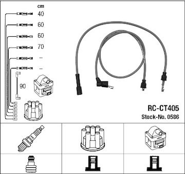 Sada kabelů pro zapalování NGK 0586