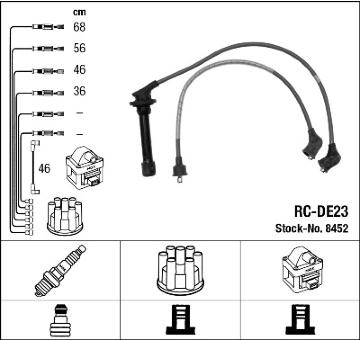 Sada zapaľovacích káblov NGK 8452
