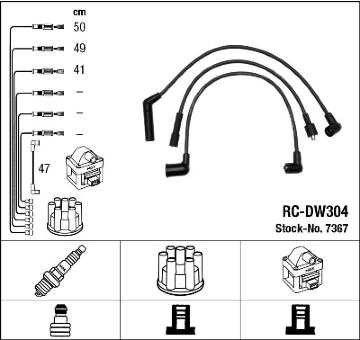 Sada kabelů pro zapalování NGK 7367