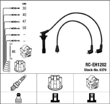 Sada kabelů pro zapalování NGK 6370