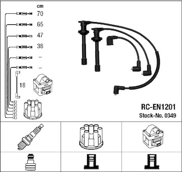 Sada kabelů pro zapalování NGK 0349