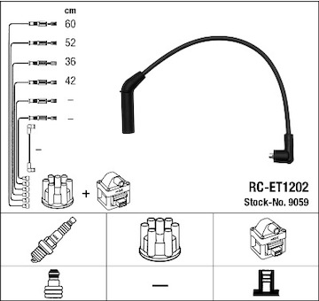 Sada kabelů pro zapalování NGK 9059