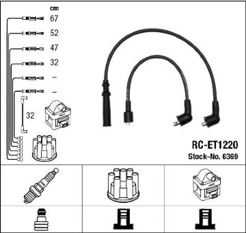 Sada kabelů pro zapalování NGK 6369