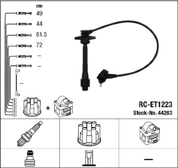 Sada kabelů pro zapalování NGK 44263