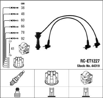Sada kabelů pro zapalování NGK 44319