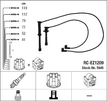 Sada kabelů pro zapalování NGK 5945