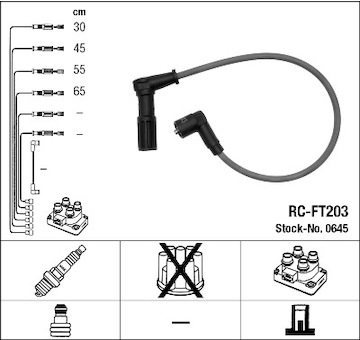 Sada kabelů pro zapalování NGK 0645