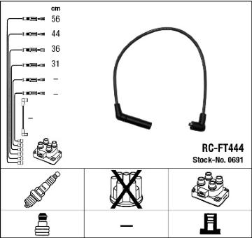Sada kabelů pro zapalování NGK 0691