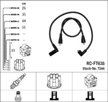 Sada kabelů pro zapalování NGK 7244