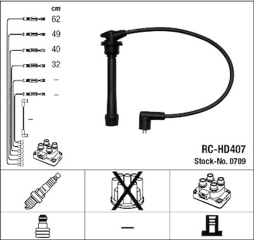 Sada kabelů pro zapalování NGK 0709