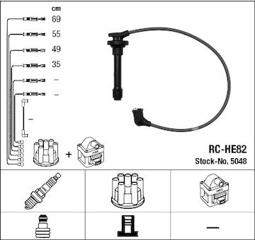 Sada kabelů pro zapalování NGK 5048