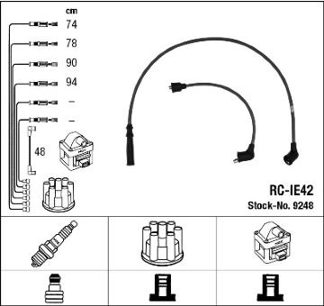 Sada kabelů pro zapalování NGK 9248