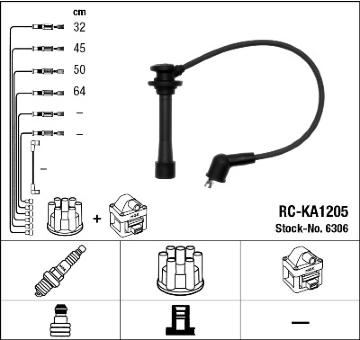 Sada kabelů pro zapalování NGK 6306